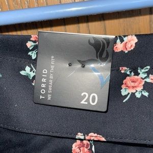 Torrid Floral Shirts NWT Size 20